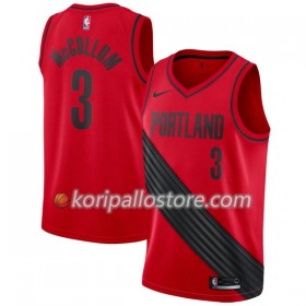 Portland Trail Blazers CJ McCollum 3 Nike 2017-18 Punainen Miesten Pelipaidat Swingman 